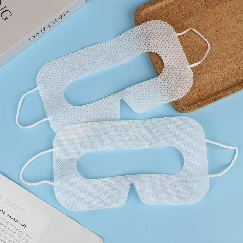 Masque facial jetable en tissu non tissé, 100 pièces, accessoires pour lunettes VR, coussinet hygiénique pour les yeux, pour verre de réalité virtuelle HTC Vive 3D