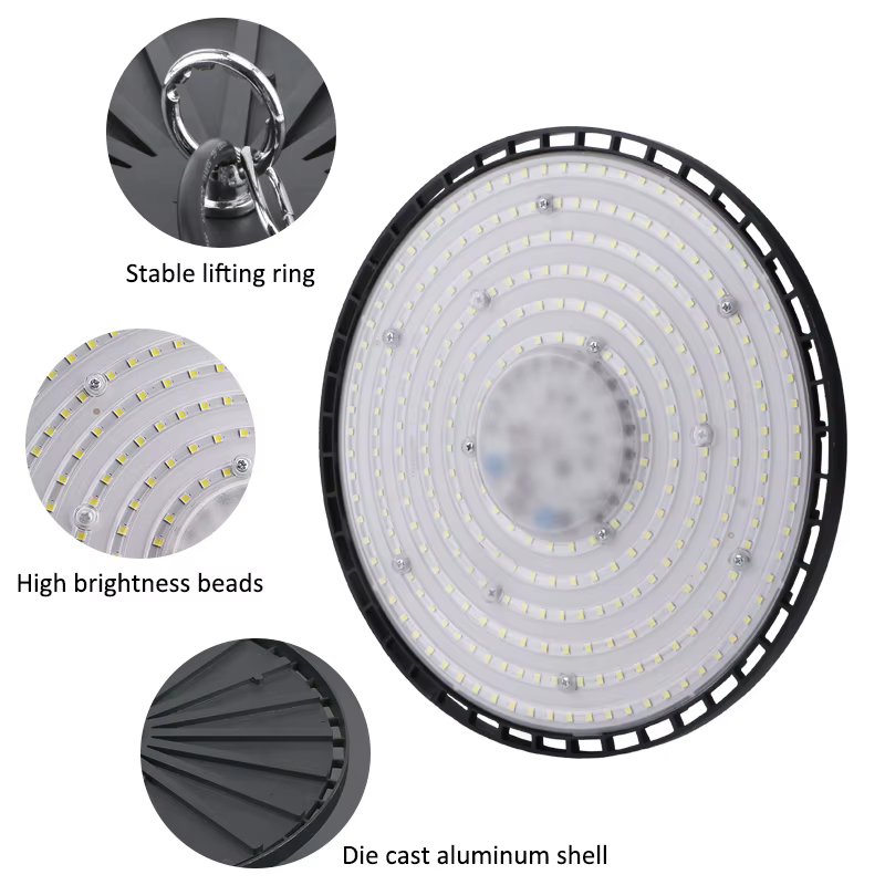 Lampe de mineur industrielle UFO à coque en aluminium 100W/150W/200W/220V