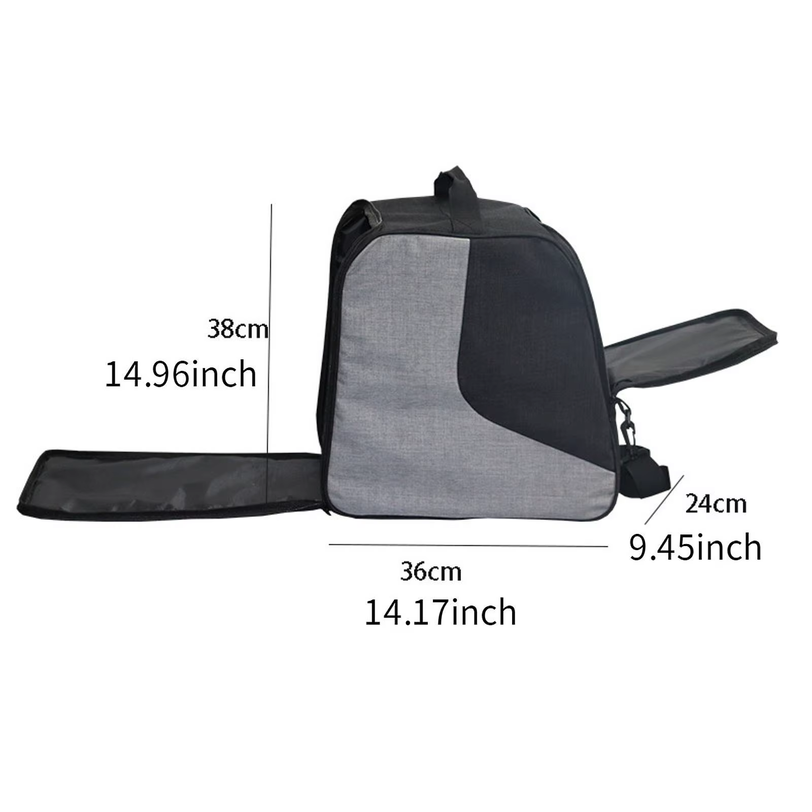 Sac de transport pour chaussures de ski avec sangle réglable, en tissu 600D imperméable, sac de transport pour chaussures de ski, sac d'extérieur pour l'hiver, sacs de rangement pour chaussures de ski