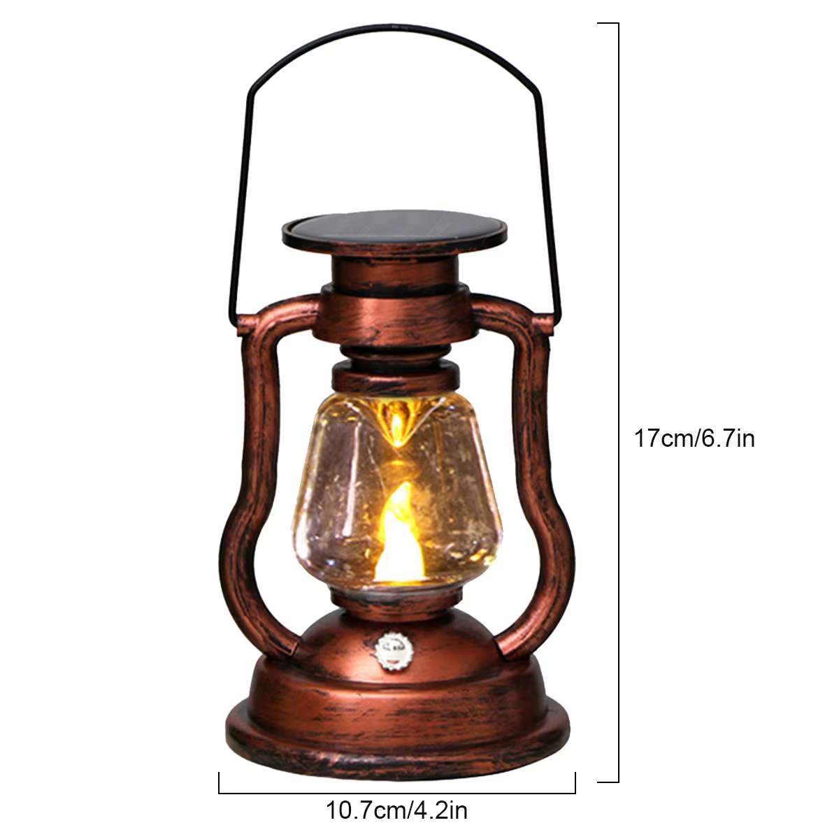 LED lumière solaire rétro lampe à huile LED