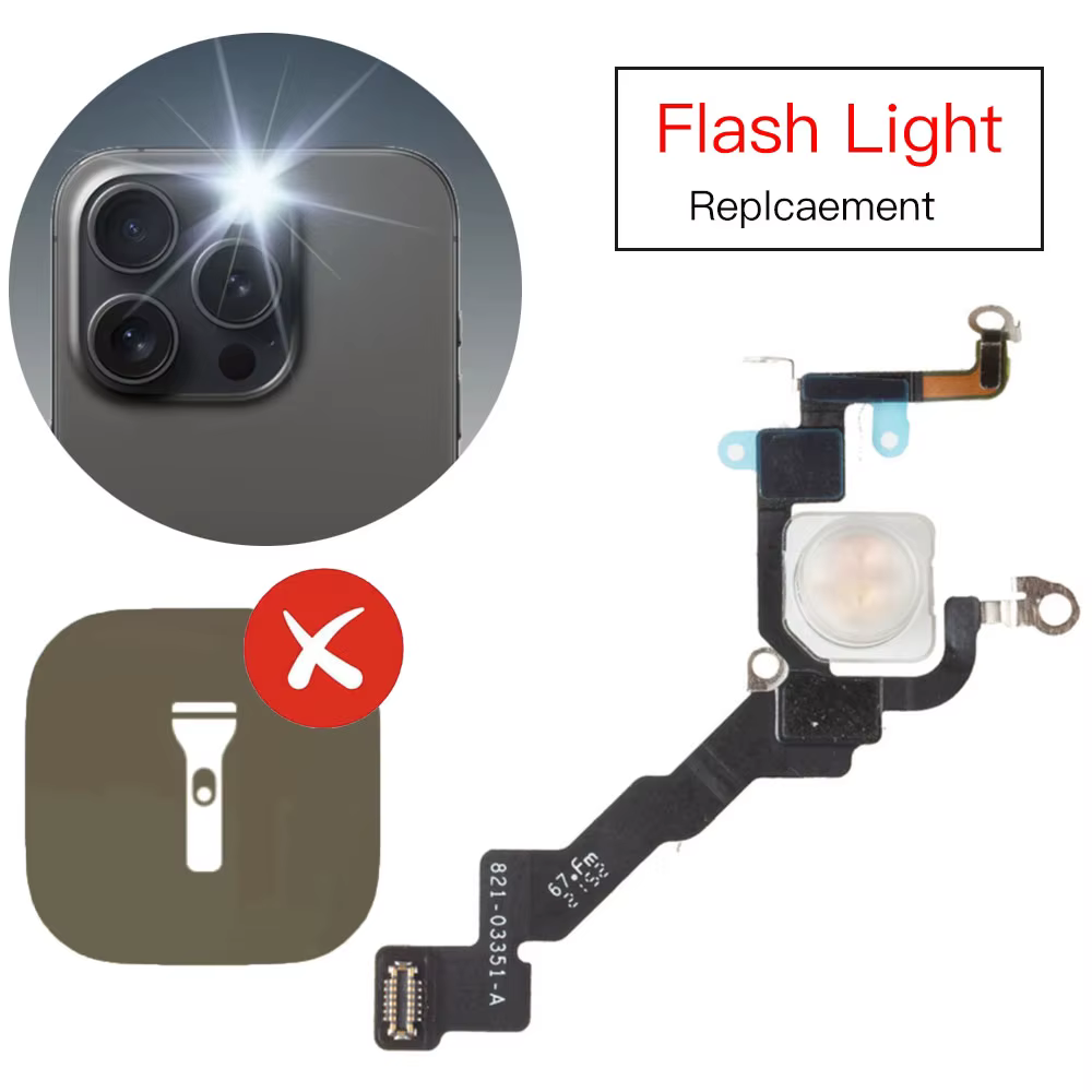 Pièce de rechange pour lampe de poche iPhone 12 13 Mini Pro Max