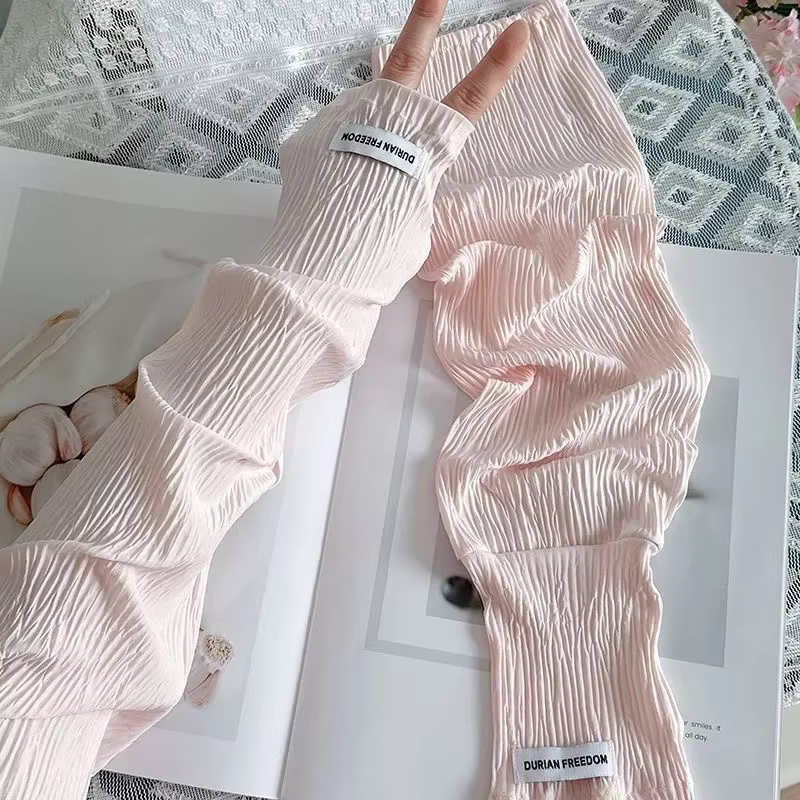 Manchons de protection solaire en soie glacée