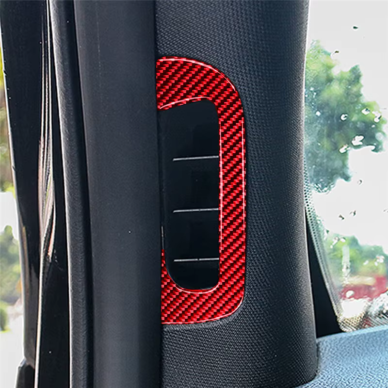 Autocollants décoratifs pour évent de pilier A en fibre de carbone, accessoires d'intérieur de voiture pour Jeep Grand Traff2014, 2015, 2016, 2017-2020
