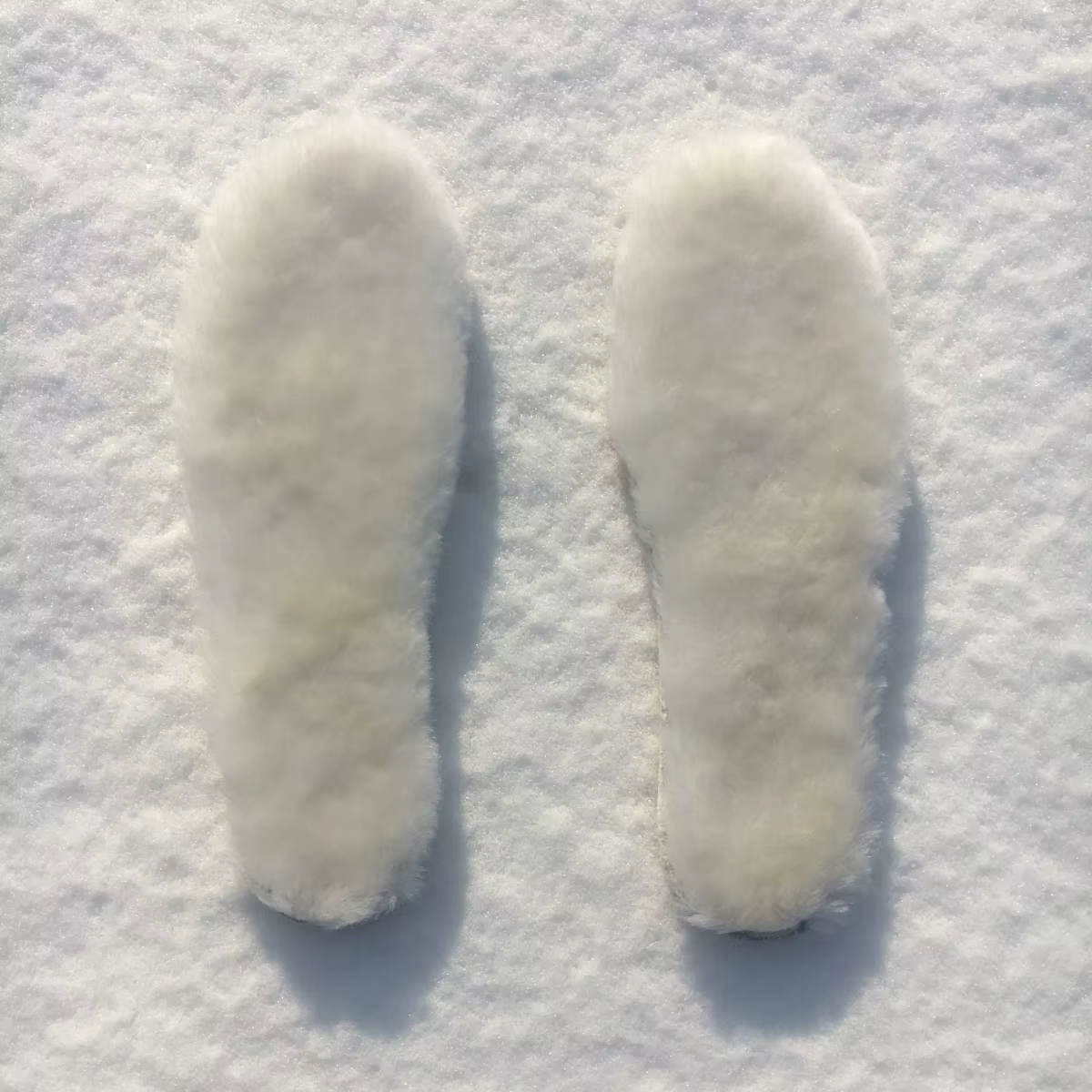 Semelles intérieures en peau de mouton, vraie fourrure naturelle, laine et cachemire, chaussures thermiques d'hiver pour adultes et enfants, bottes de neige chaudes, coussinet de chaussure surdimensio