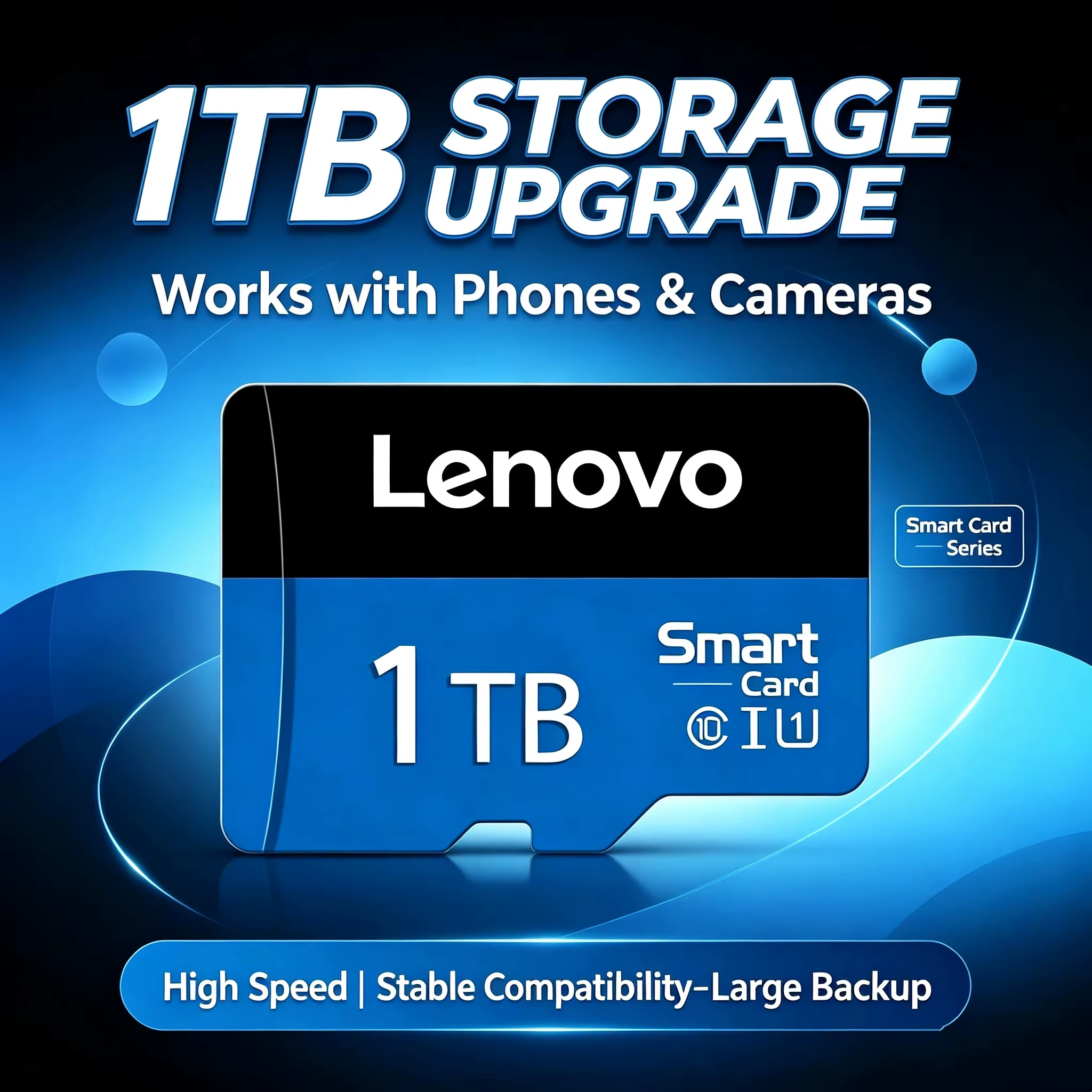 Cartes TF haute vitesse Lenovo V30 128 Go 256 Go 512 Go 1 To 2 To – Pack pour smartphone, tablette, PC, utilisation multi-appareils, accessoires pour appareil photo – Nouveauté