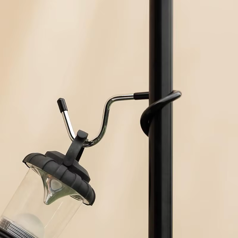Support de lampe à crochet en acier portable pour la chasse et la pêche ; Outil de suspension de lumière de tente extérieure