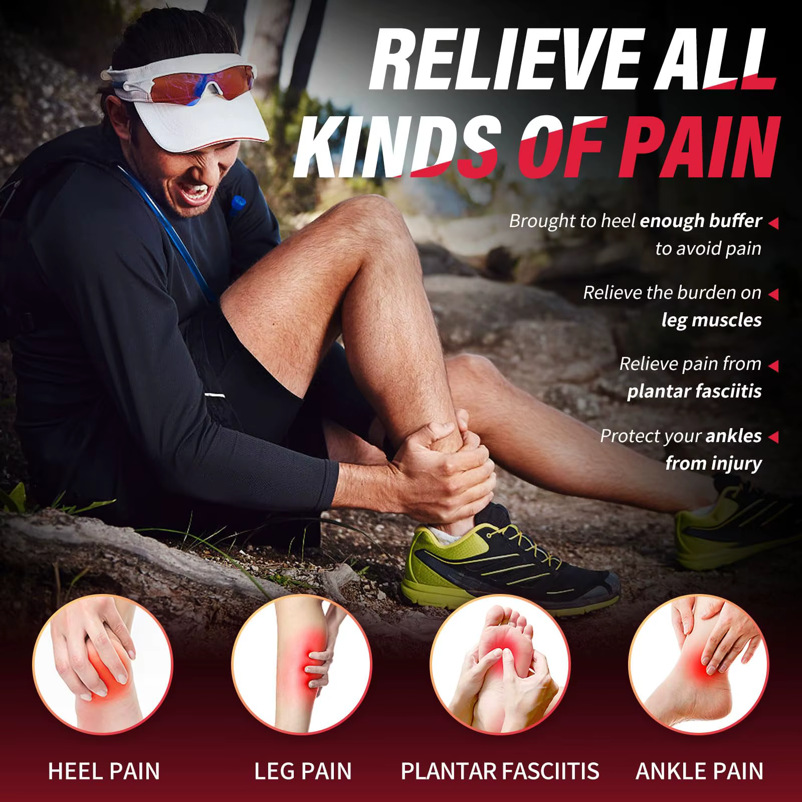 Semelles intérieures orthopédiques de Sport pour pieds