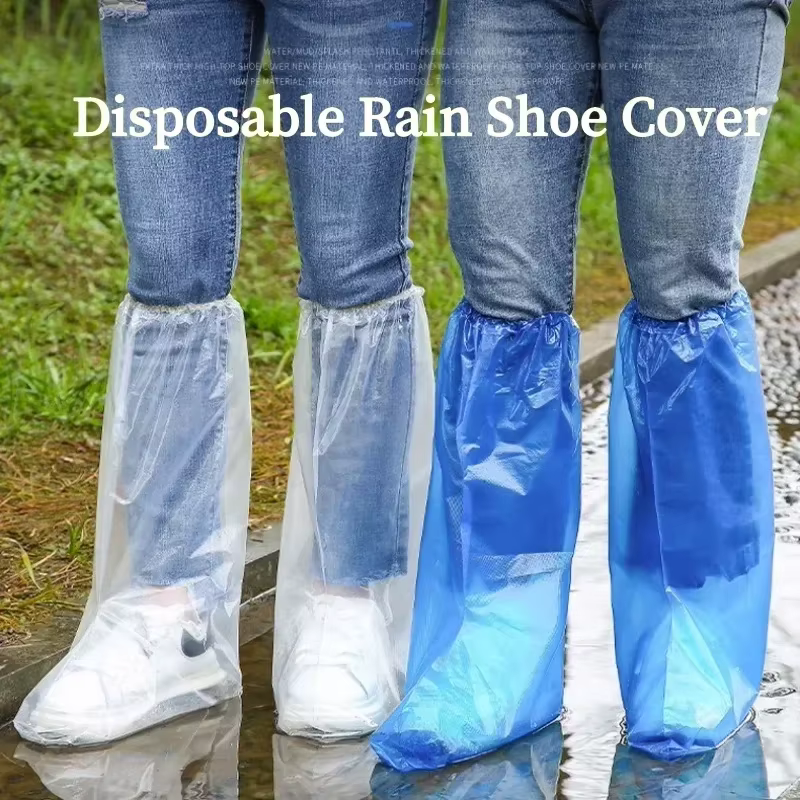 Protège-chaussures jetables imperméables pour l'extérieur