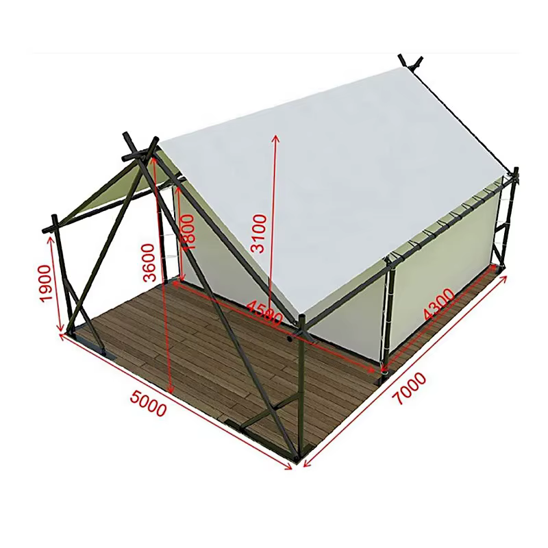 Tente de camping en plein air