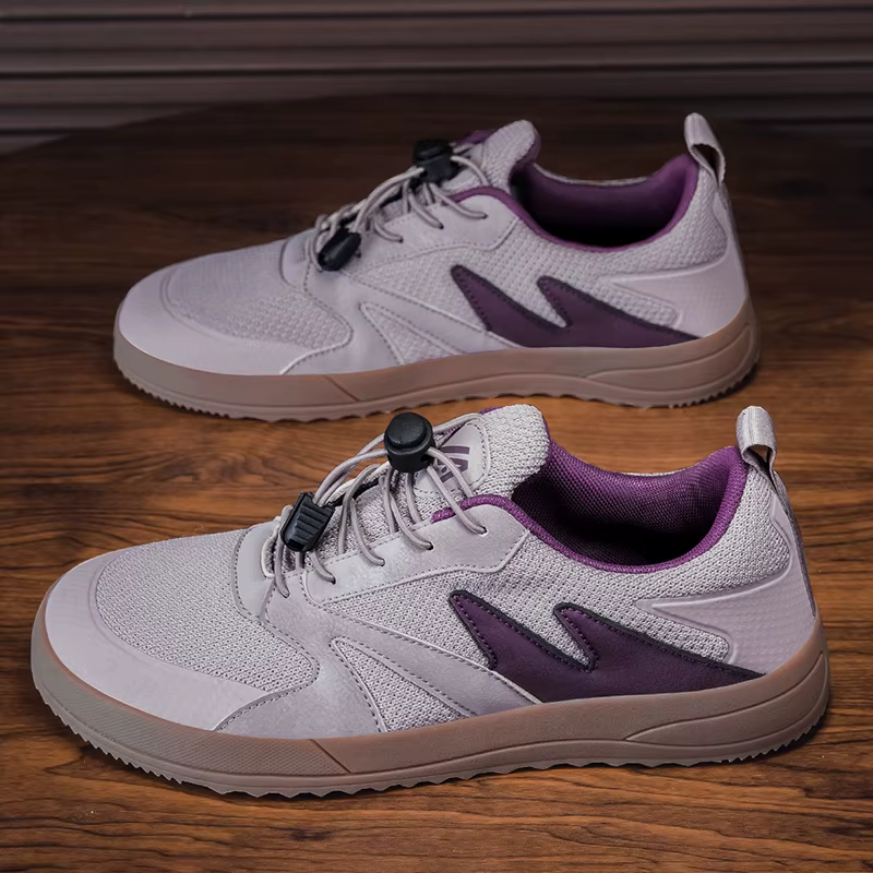 Chaussures de marche pour hommes à bout large