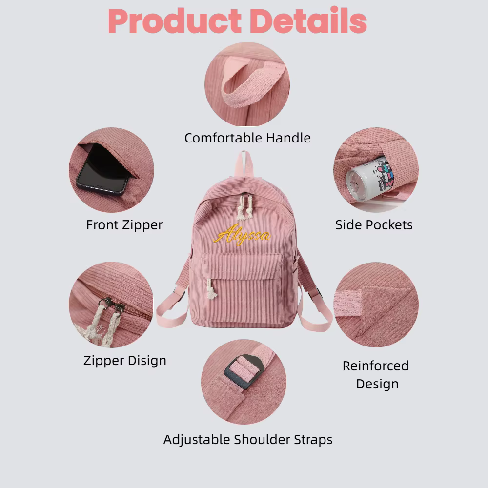Sacs à dos personnalisés pour l'école et les enfants, sacs à dos pour filles avec nom personnalisé, sac d'école personnalisé pour enfants