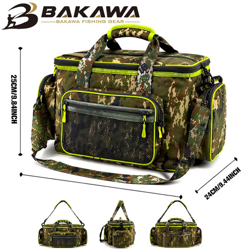 Sac à bandoulière de pêche BAKAWA grand format 36x24x25cm