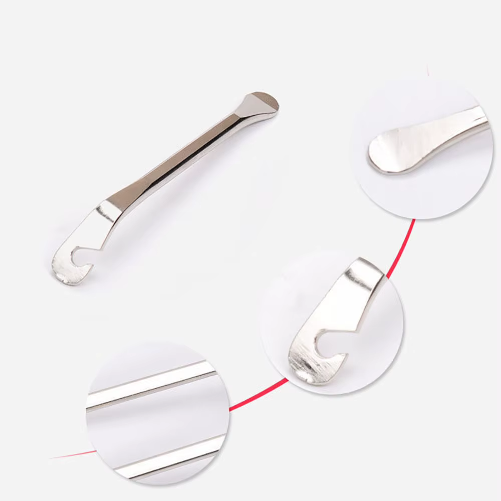 Outil de retrait de Tube de levier de pneu de vélo en acier inoxydable, outils de réparation de roues de cyclisme sur route vtt, ouvre-pneu de vélo, barre de corbeau 3 pièces