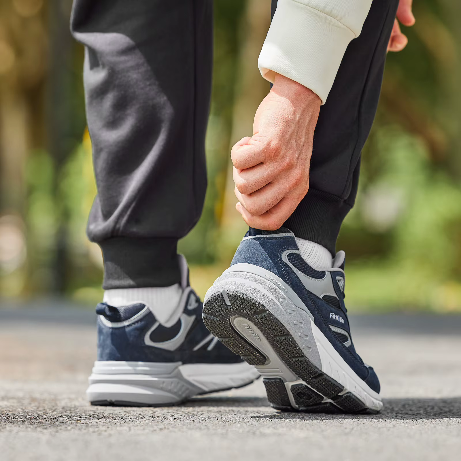 Chaussures de marche Fitville extra larges pour hommes