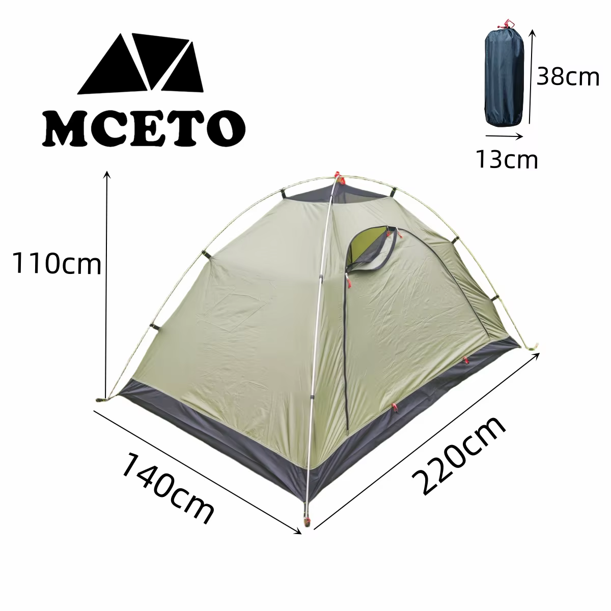 Tente anti-moustiques autonome pour 2 personnes