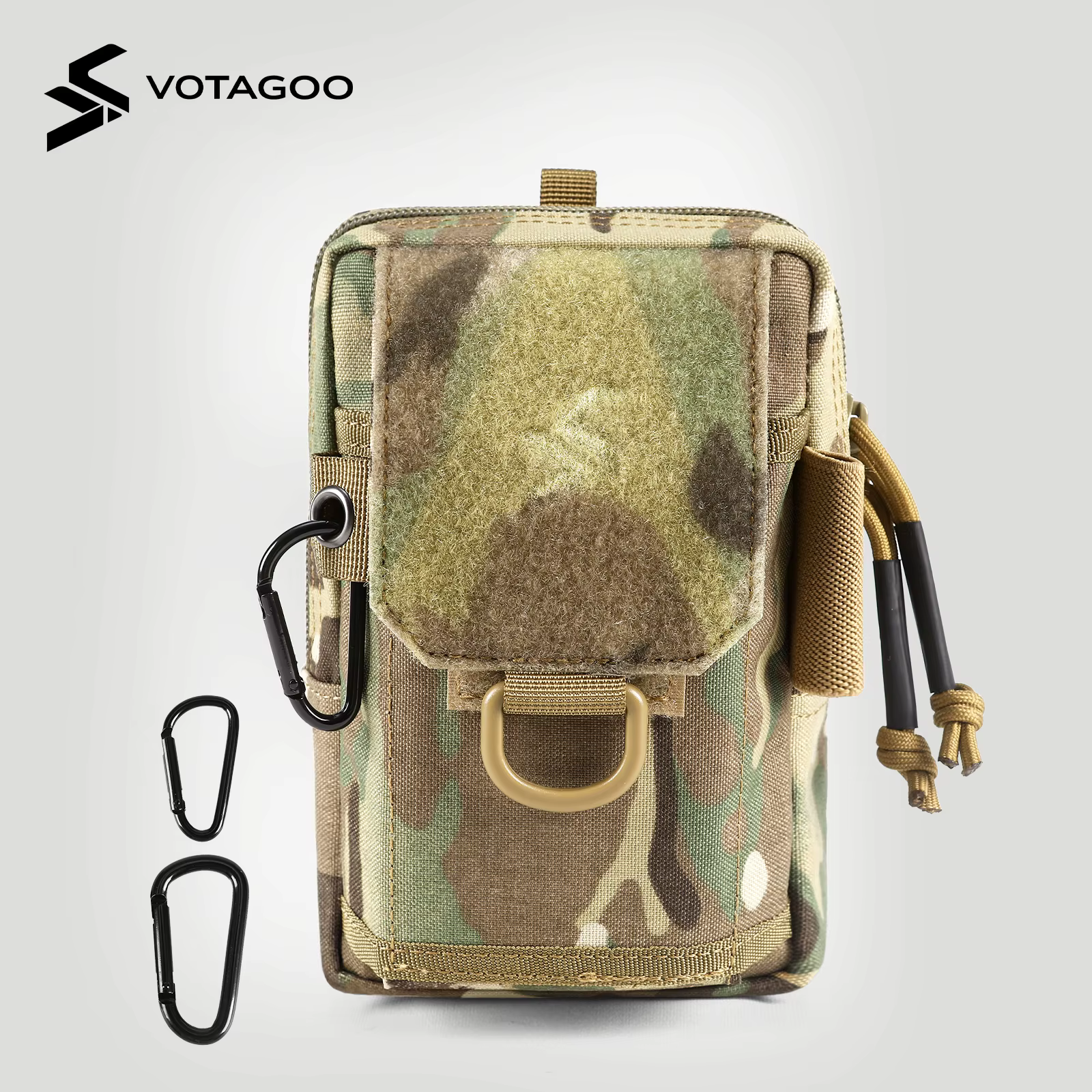 Pochette tactique EDC VOTAGOO, accessoires Molle, pochette à attacher à la bandoulière pour homme, sac à outils d'extérieur, organiseur de gadgets utilitaires