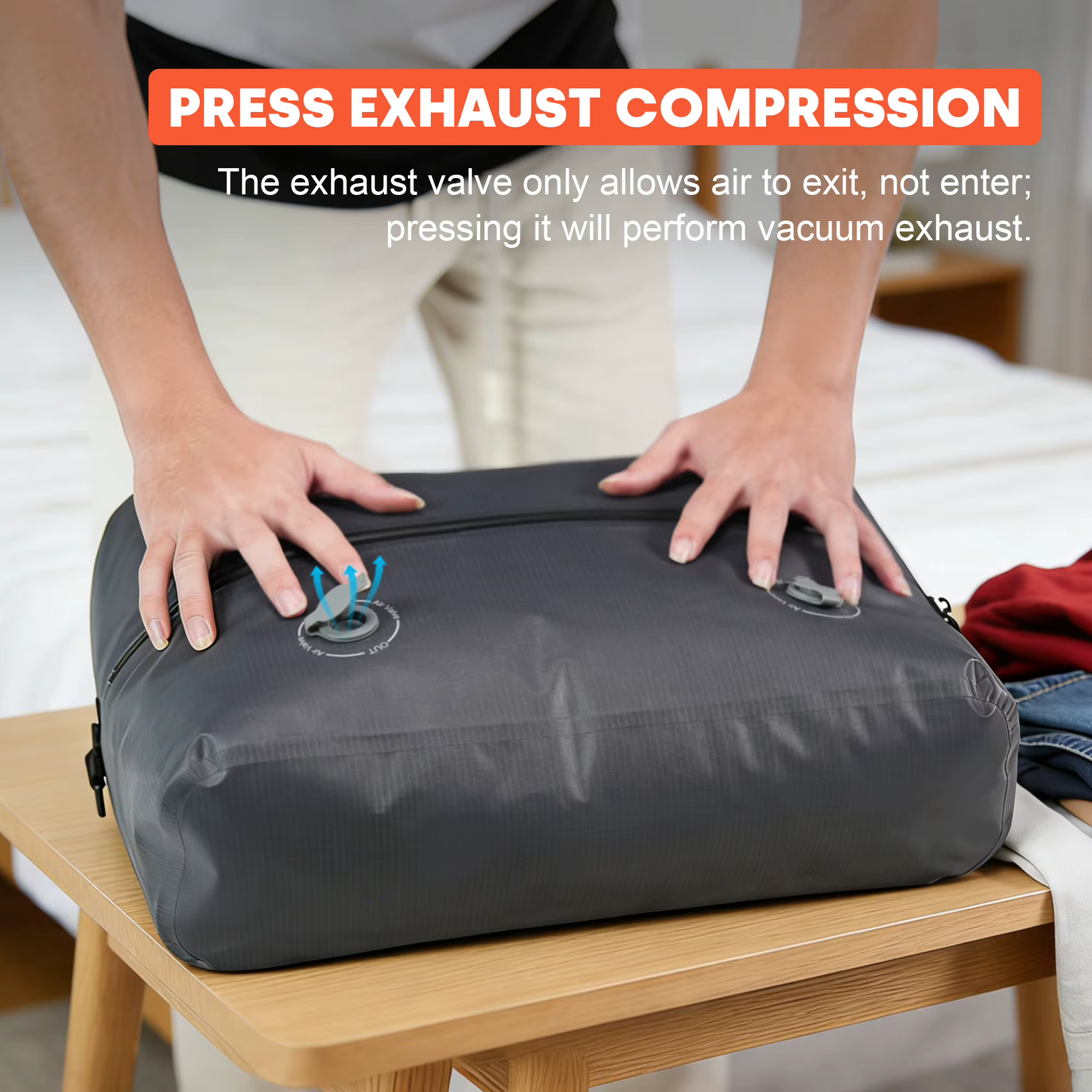 Sac de compression sous vide étanche