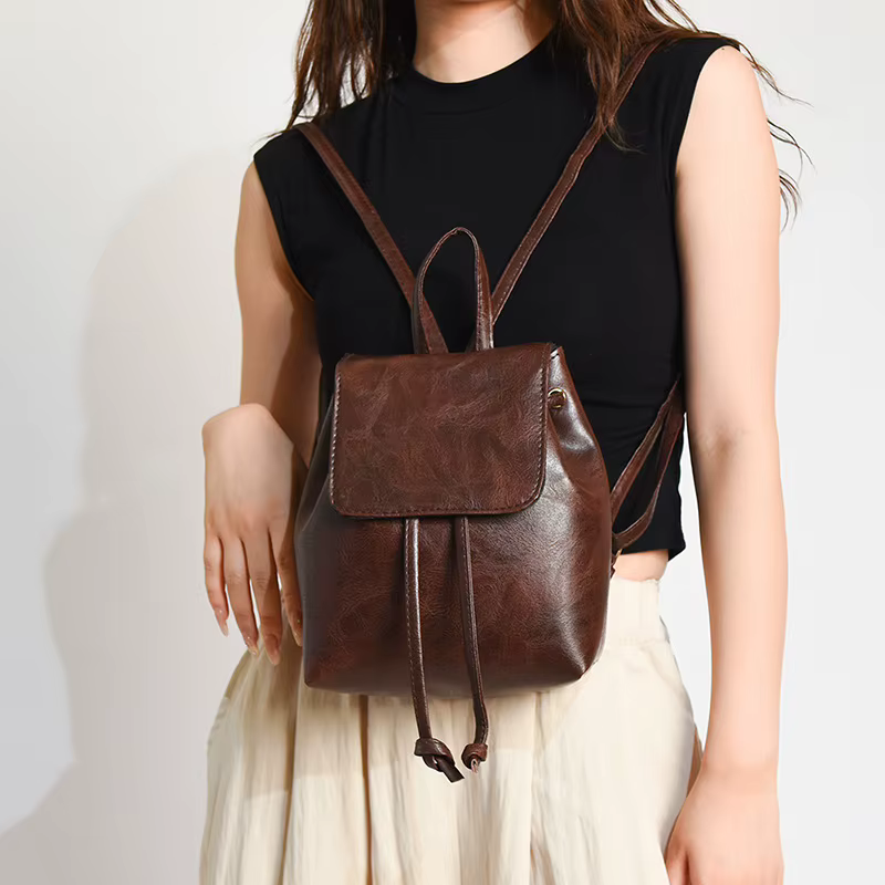 Sac à dos pour femmes mode rétro marron femmes sacs à bandoulière sacs à dos mignons retour à l'école sacs sacs De créateurs Mochilas De Hombre
