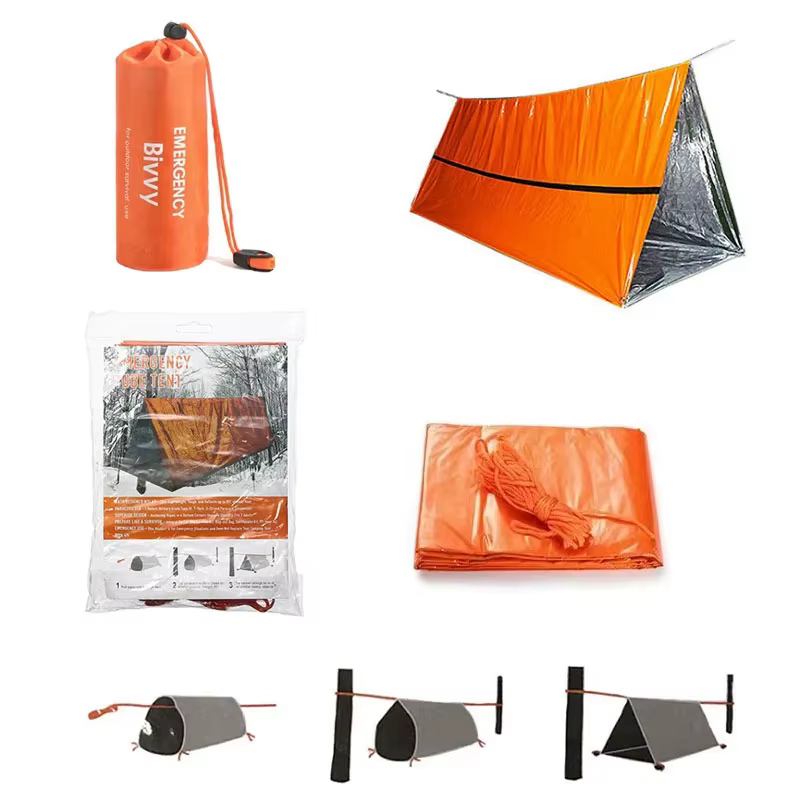Kit de tente de survie pour 2 personnes