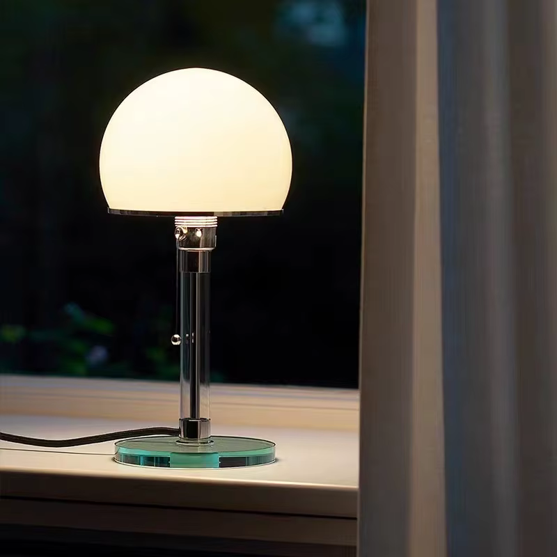 Avely Kevin-Lampe de table en verre nordique, lumière LED de personnalité, conception simple, lampe en tissu pour la lecture, salle d'étude, chambre à coucher, lampe de chevet
