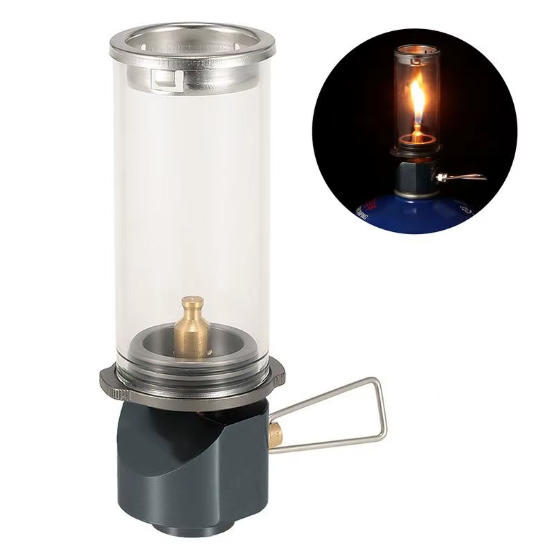 Lampe de camping au gaz portable pour l'extérieur