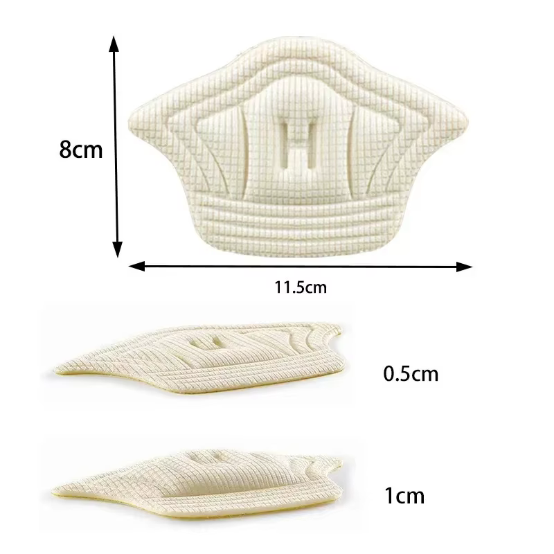 5 paires de coussinets de talon pour chaussures, protections adhésives pour chaussures de sport trop grandes, inserts de taille réduite, protections de talon, autocollants pour chaussures