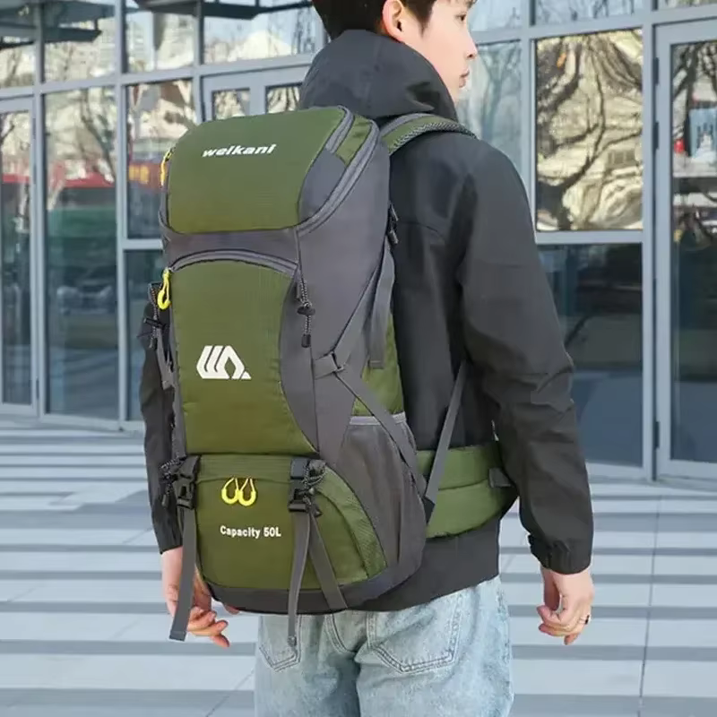 50L voyage sac à dos Camping sac pour hommes grand sac de randonnée touristique sac à dos étanche Sports de plein air escalade alpinisme sac