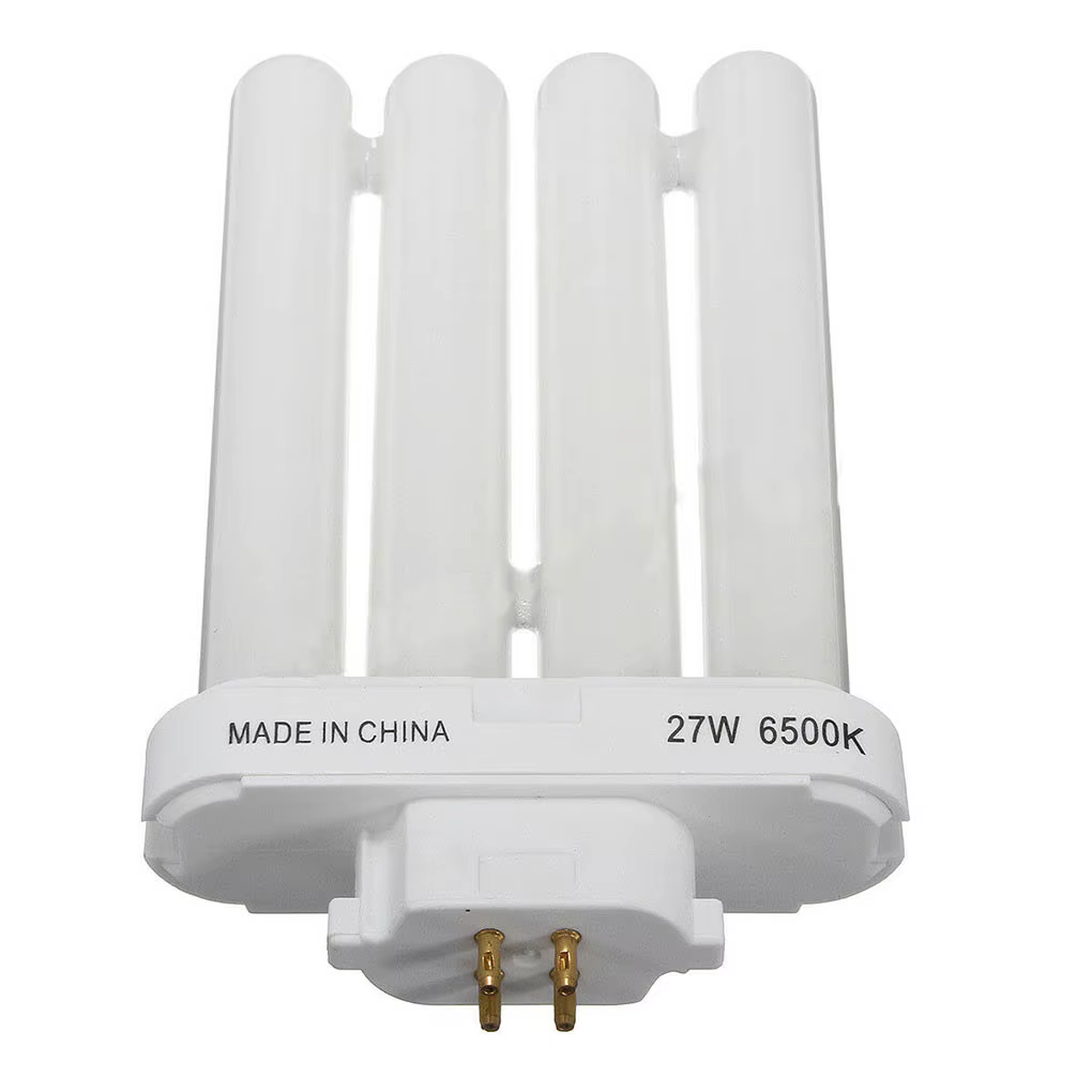 FML 27EX-N 27W 4 broches Quad Tube économie d'énergie ampoule fluorescente compacte 6500K 4 rangées ampoule