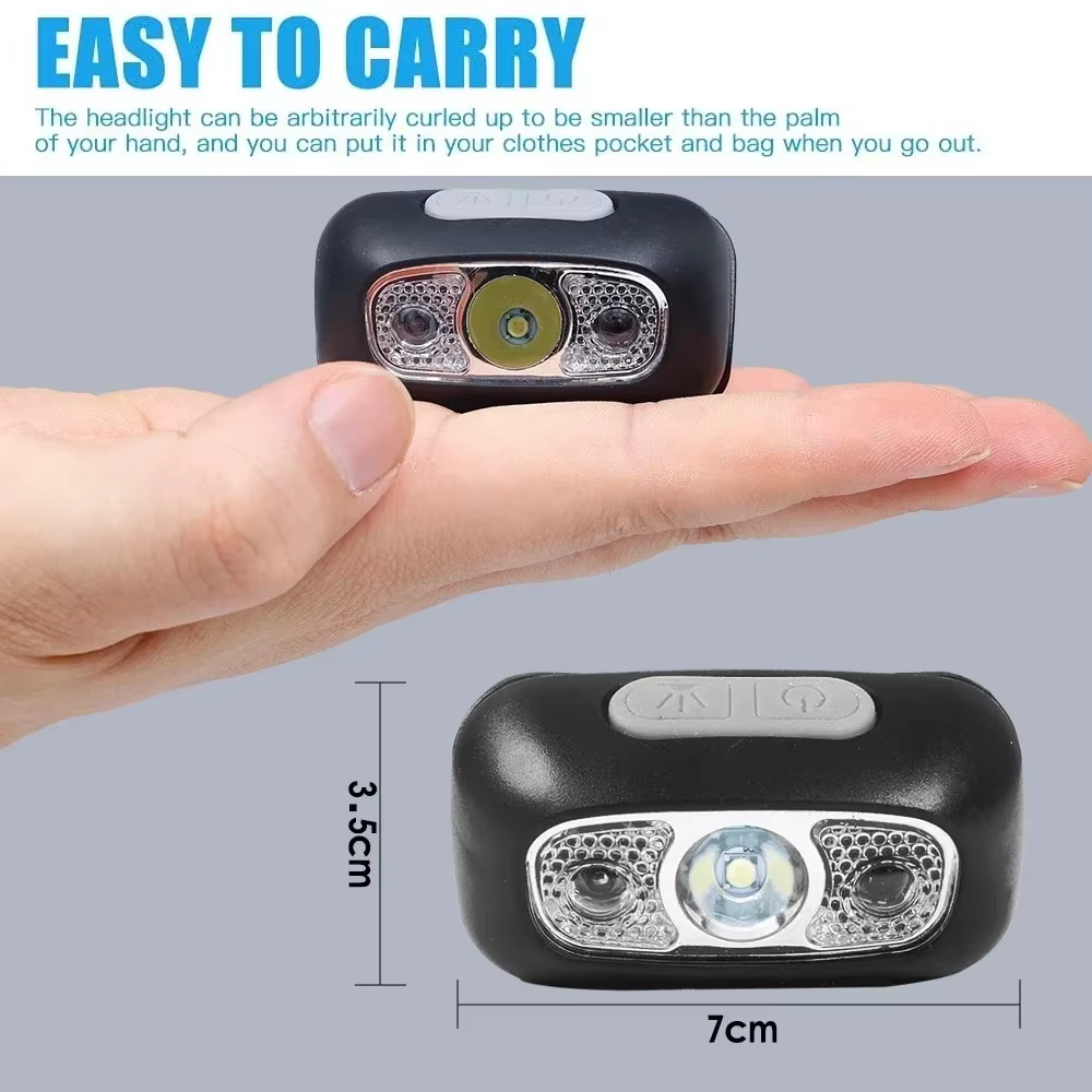 Capteur de mouvement phare Rechargeable lampe de poche LED phares Ultra lumineux