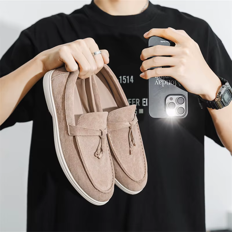 Nouvelles chaussures pour homme en daim