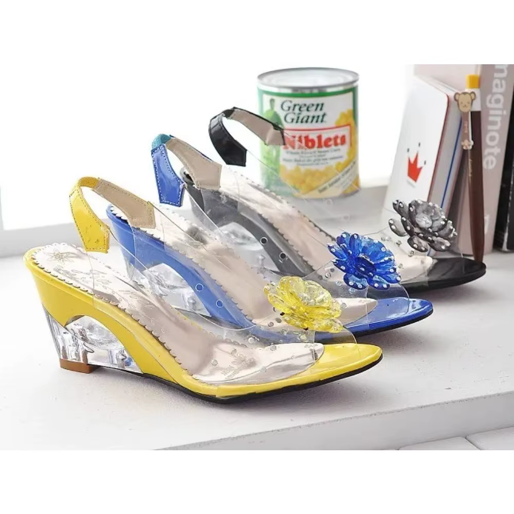 Sandales compensées femme édition limitée 2026, couleur tendance, tailles 34-43, chaussures décontractées élégantes de haute qualité, prix usine 602