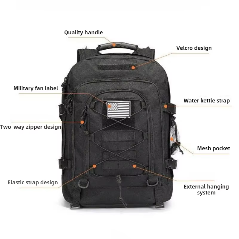 60L militaire tactique sac à dos armée Molle assaut sac à dos voyage en plein air randonnée sacs à dos Camping chasse Mochila Hombre