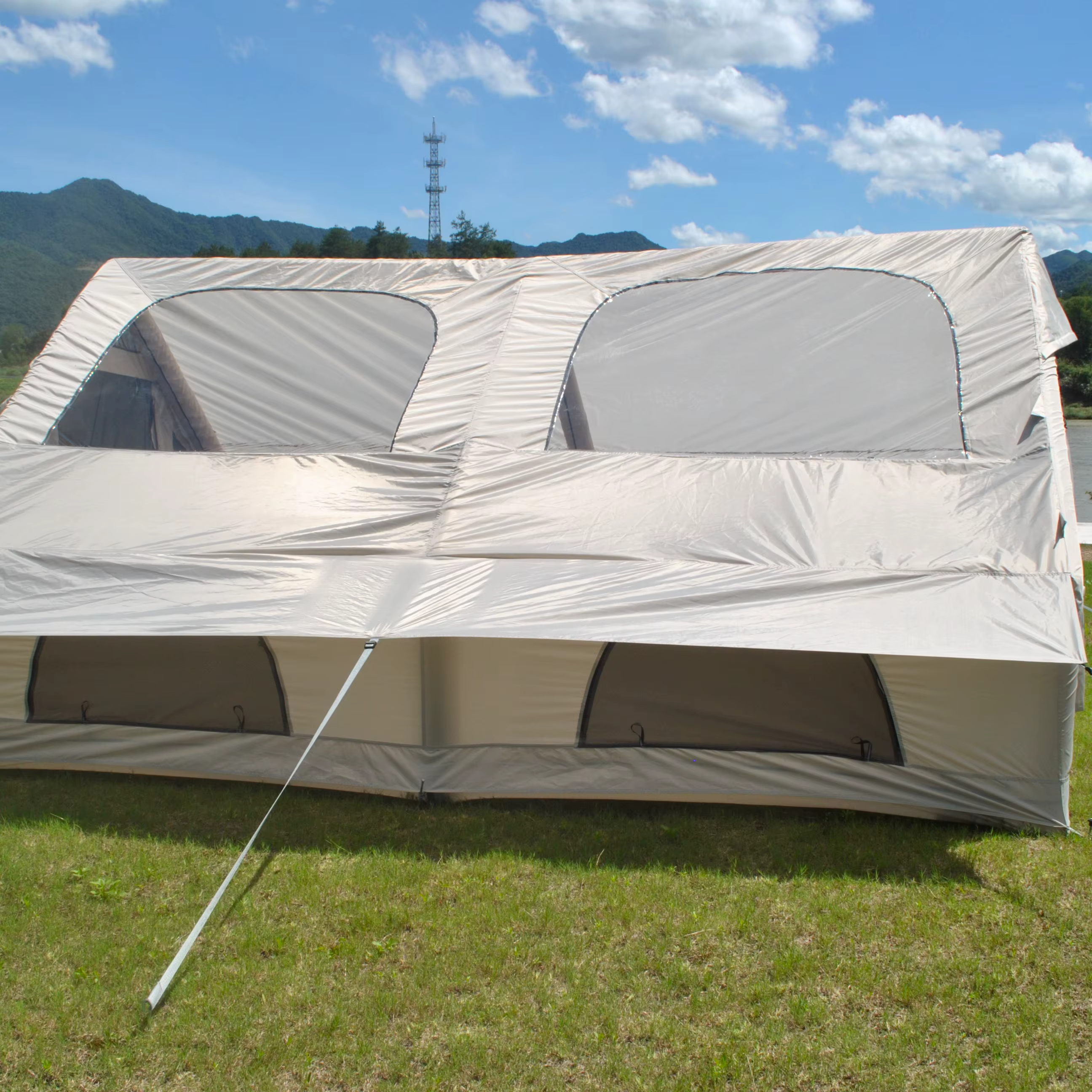 Tente de camping gonflable familiale pour l'extérieur