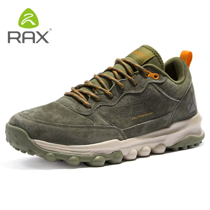 RAX 2025 Nouveau produit : chaussures de randonnée rétro en peau de porc de qualité supérieure - Confortables