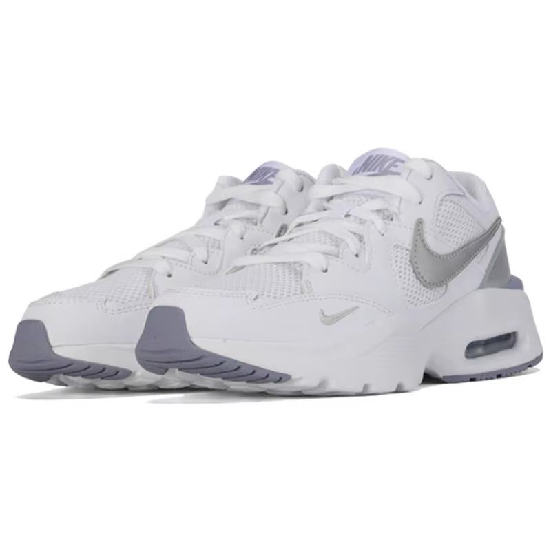 Nike Air Max Fusion Cream White pour femmes, baskets basses rétro rembourrées, respirantes, résistantes à l'usure, pour les déplacements urbains quotidiens, CJ1671-105