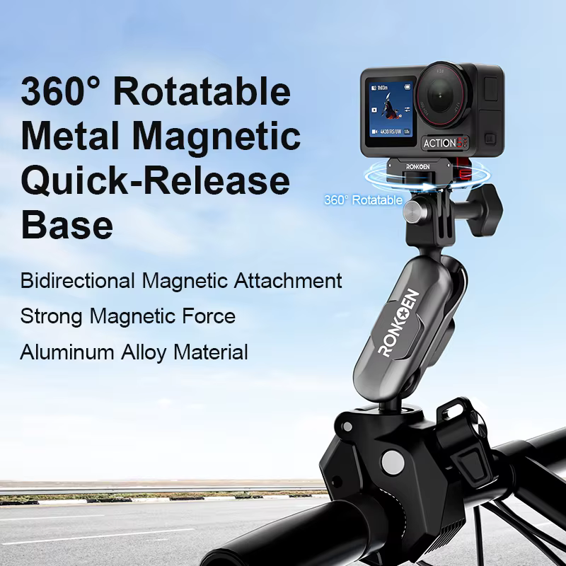 Ronkoen pour DJI Osmo Action 6/NANO, accessoires, support à dégagement rapide en métal, support en alliage d'aluminium, conception rotative
