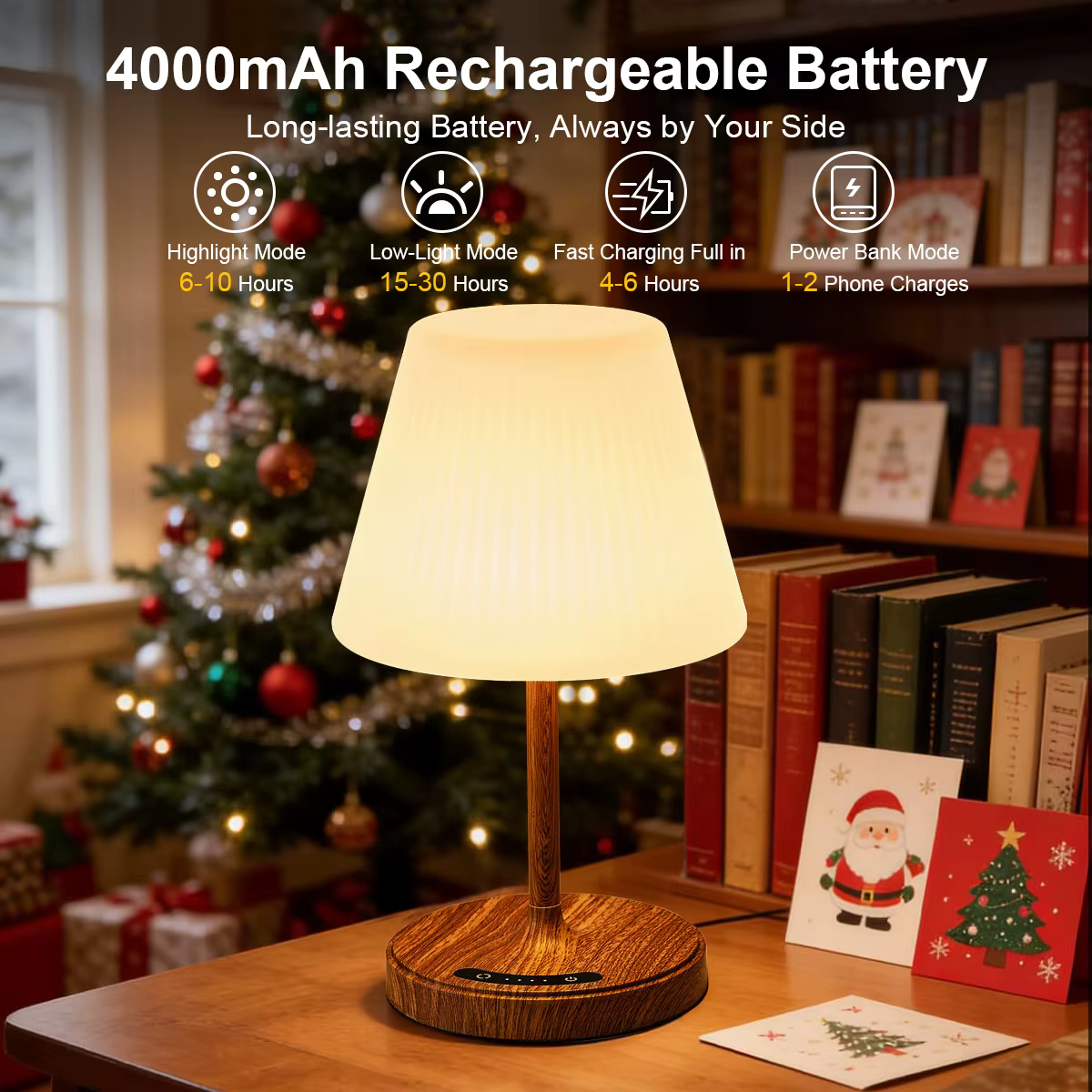 Lampe de douche pour intérieur de salle de bain, lampe de bain USB rechargeable sans fil, petite lampe de nuit relaxante pour spa, pour salle de bain