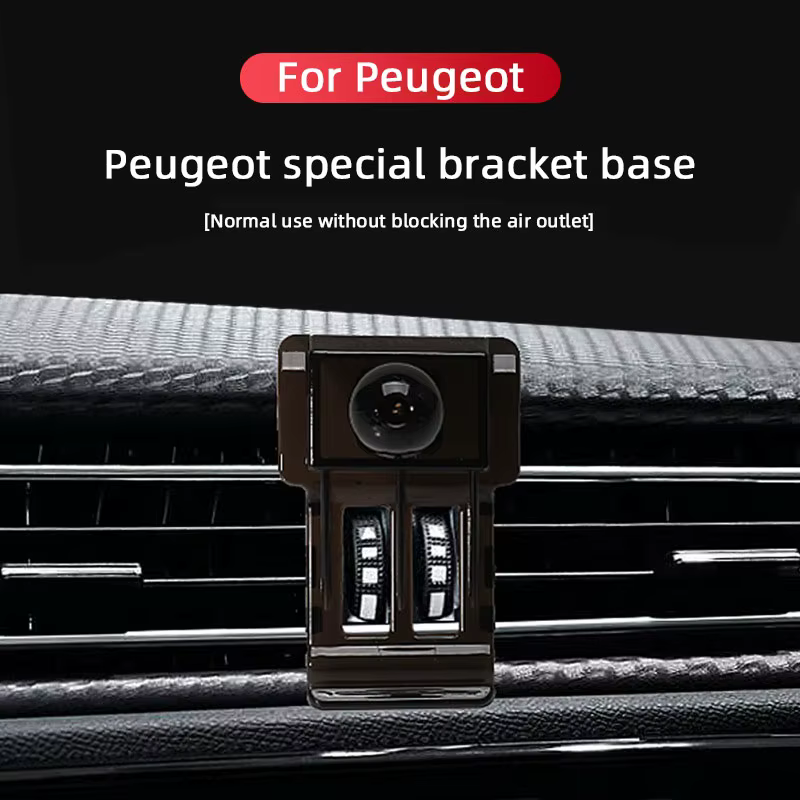 Support de téléphone portable spécial pour Peugeot 408, 3008, 4008, 5008, 308, 508 – Base de fixation dédiée pour grille d'aération