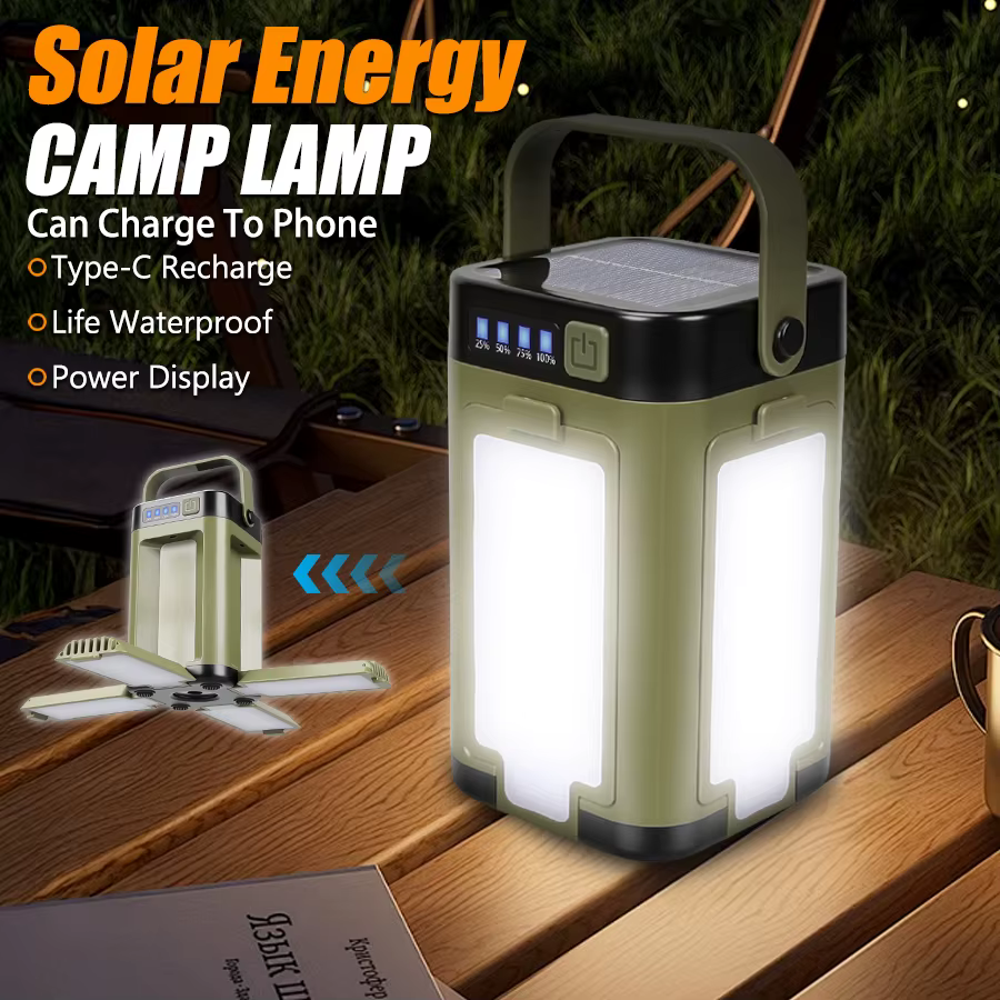 Lampe de Camping LED Rechargeable solaire