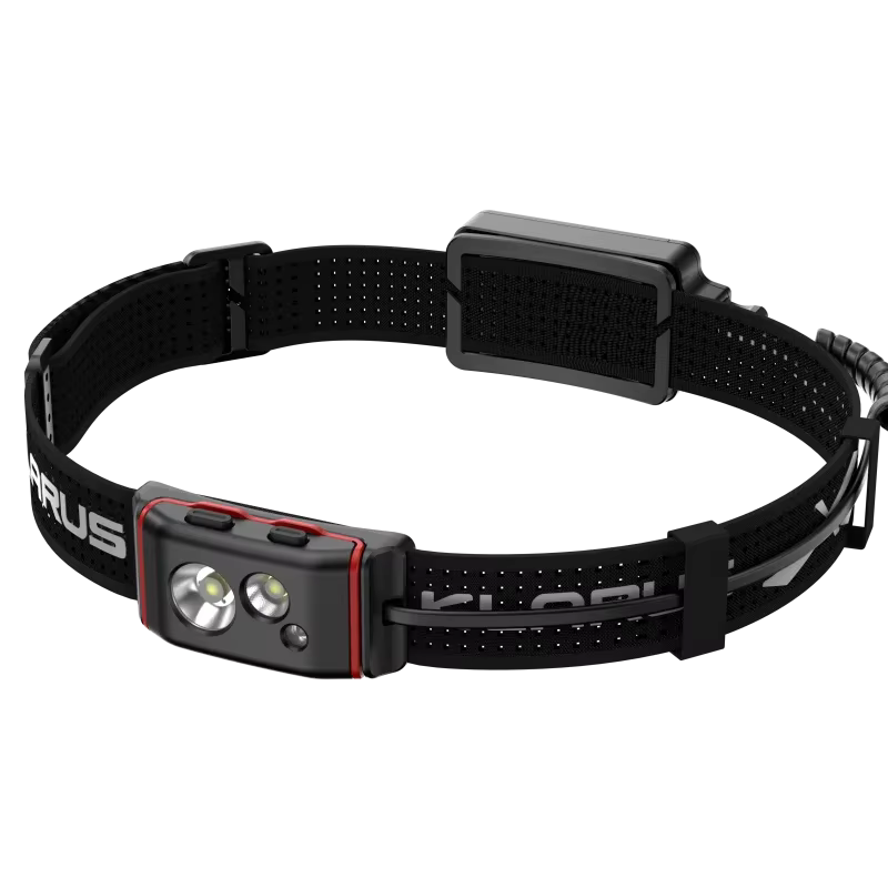 Klarus HM5 800Lumens Lampe frontale légère à triple lumière à haut rendement