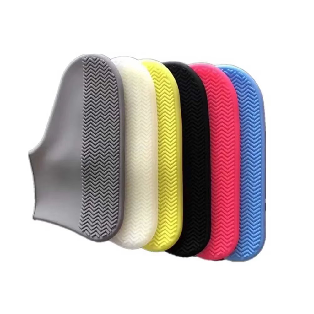 Couvre-chaussures en silicone imperméables antidérapants pour la pluie/la neige/le travail