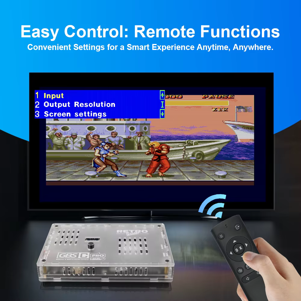 RetroScaler GBSC Pro GBS Contrôle Scart RGBS YPbPr VGA Composite (AV) SV vers HDMI ® Convertisseur vidéo Auido pour consoles de jeux rétro