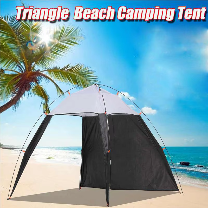 Tente de plage de camping de voyage en plein air
