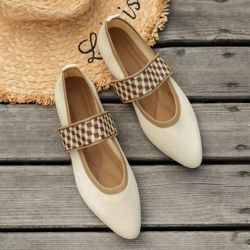 Ballerines décontractées pour femmes, chaussures à talons bas, pieds nus, baskets élégantes pour femmes, mocassins confortables, Parker pointu, Socofy, nouveau