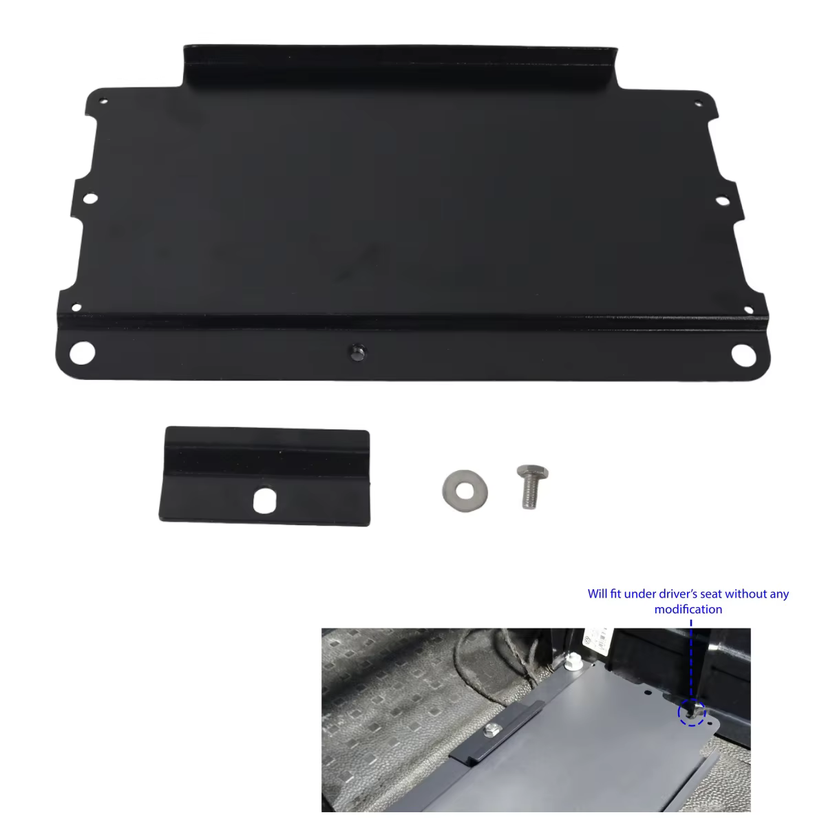 Accessoires automobiles : 1 support de batterie sous siège pour VW Transporter T4 T5 T6 T6.1
