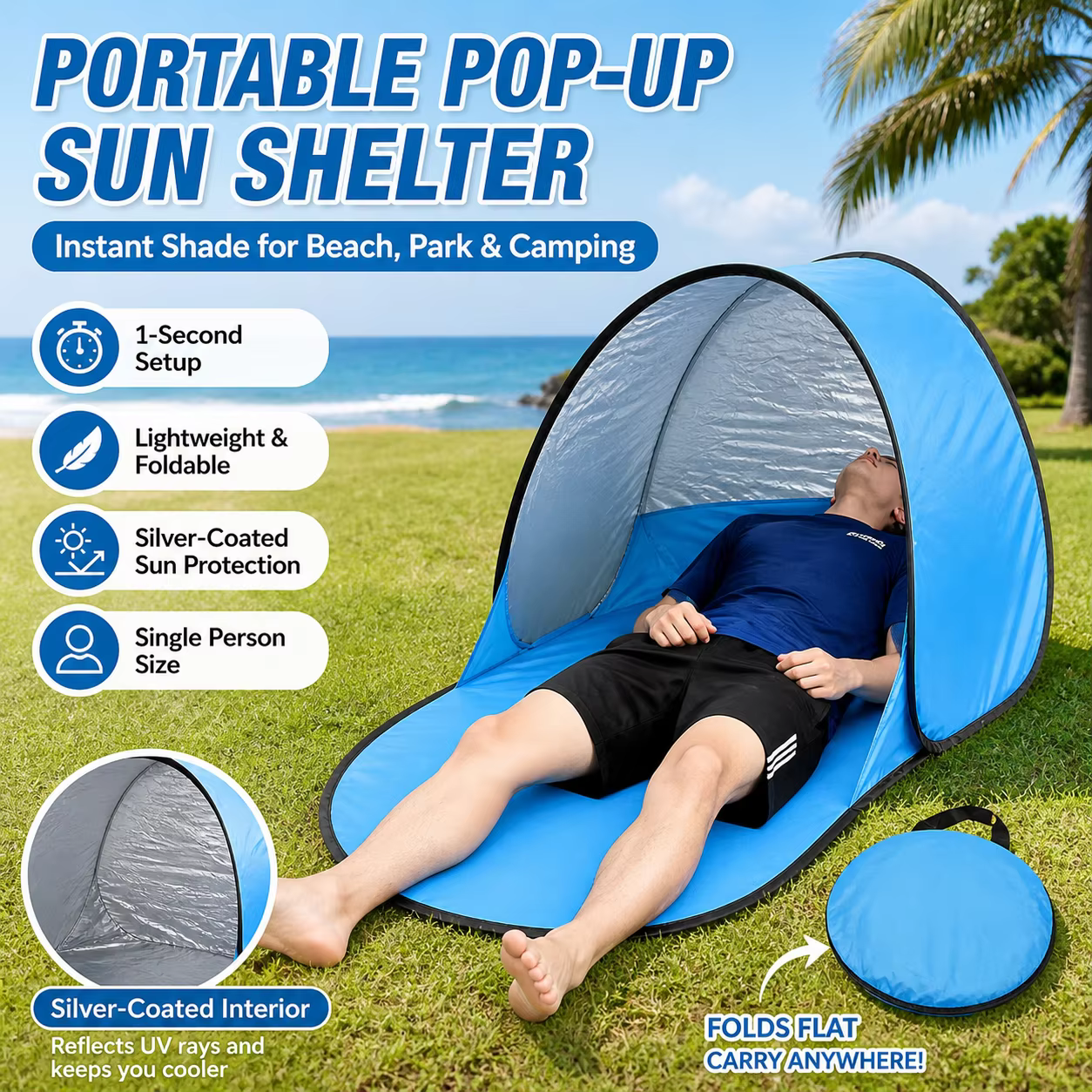 Tente de protection solaire portable