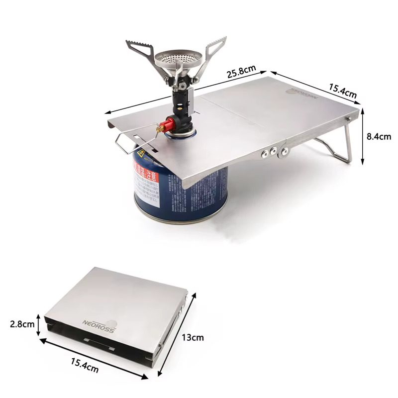 Accessoire de réchaud à gaz pliable portable d'extérieur