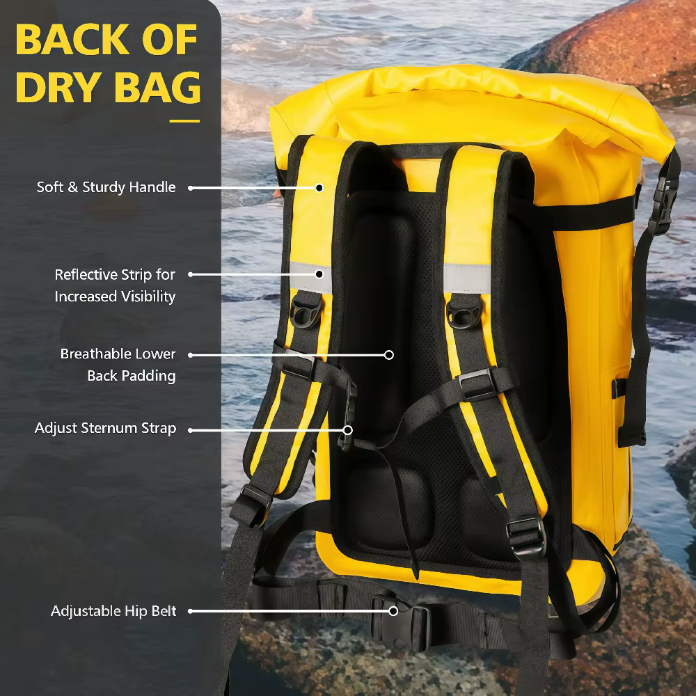 Sac à dos étanche 30L, sac de randonnée robuste
