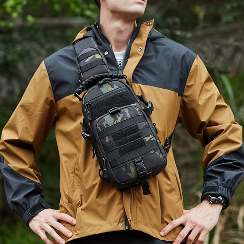 Sac de poitrine de Camping sac à dos tactique pour hommes Sport épaule randonnée en plein air escalade cyclisme pêche voyage MOLLE Sling Fanny Pack