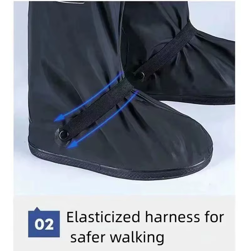 Couvre-chaussures de pluie réutilisables pour moto et vélo